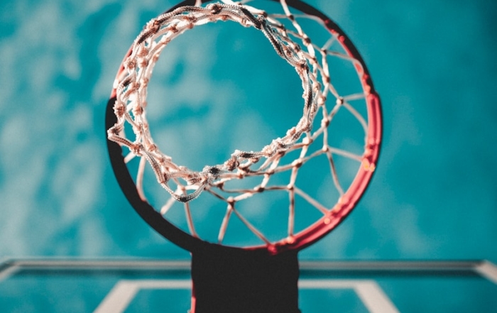 low angle photography of basketball hoop